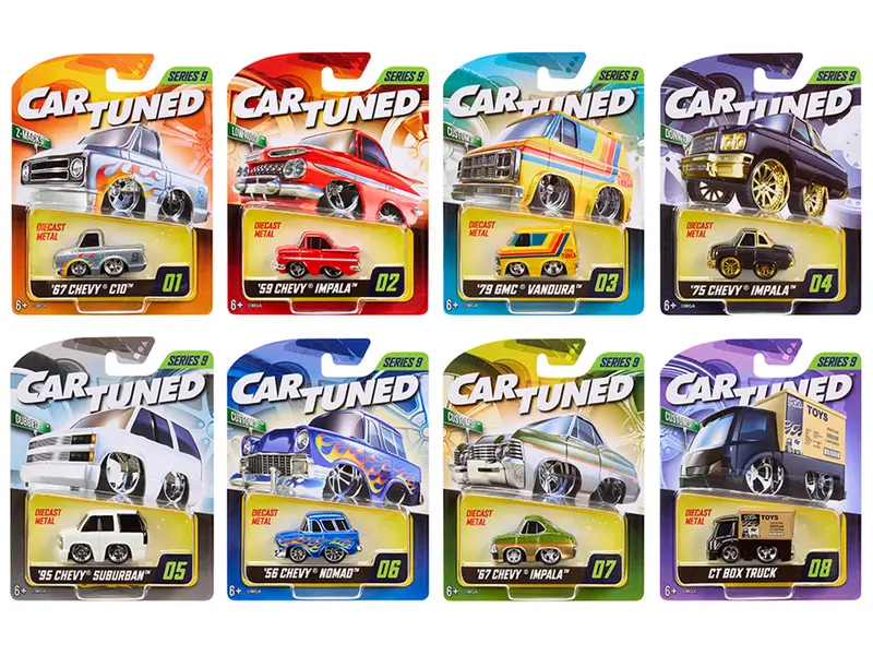 "Mainline" 2026 Series 9 Set Of 8 Pieces Diecast Model Cars By Cartuned 1