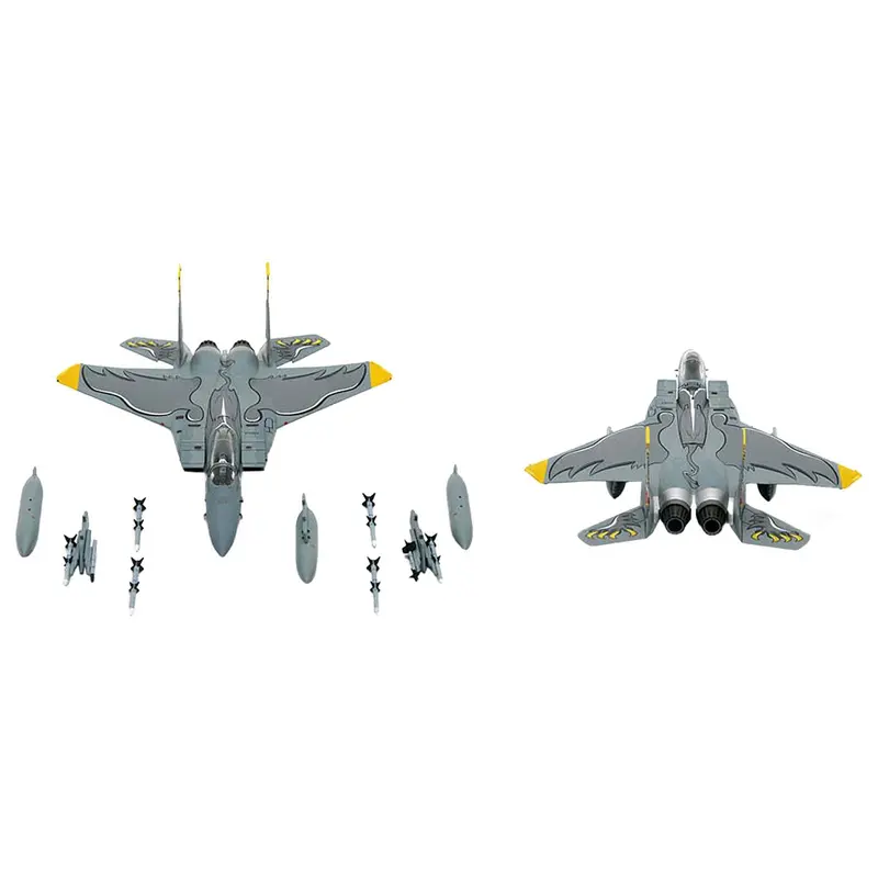 Mcdonnell Douglas F-15C Eagle Fighter Aircraft 004 California "Usaf Ang 194Th Fighter Squadron 75Th Anniversary Edition" (2018) 1/72 Diecast Model By Jc Wings 1