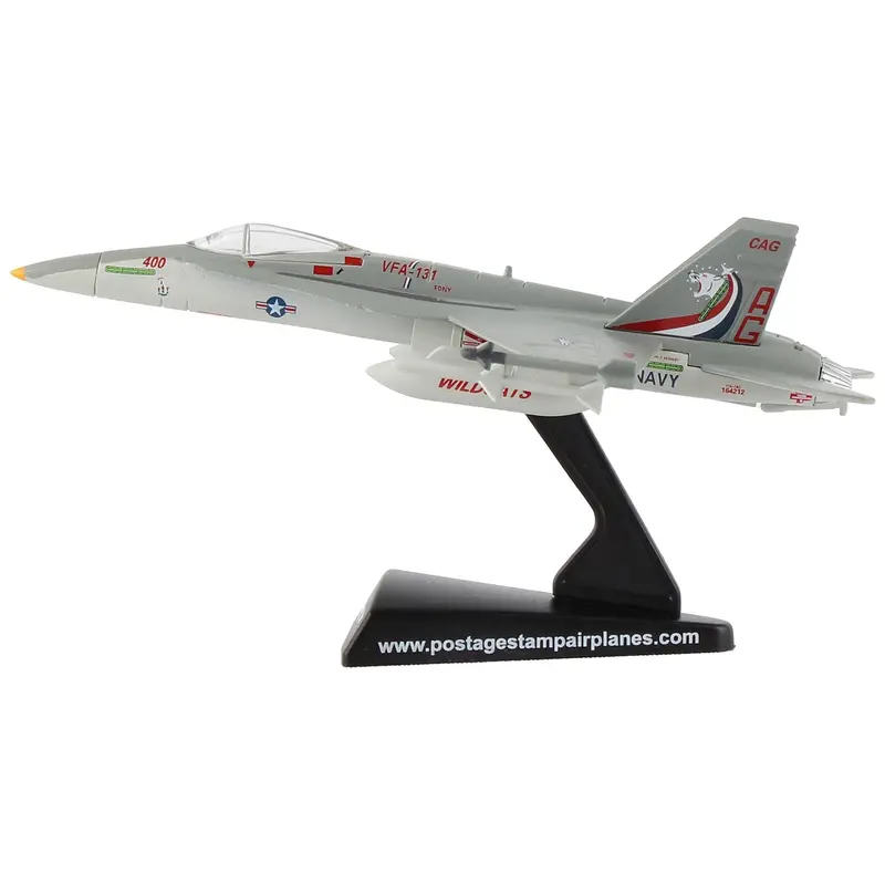 Mcdonnell Douglas F/A-18C Hornet Fighter Aircraft "Vfa-131 Wildcats" United States Navy 1/150 Diecast Model Airplane By Postage Stamp 1