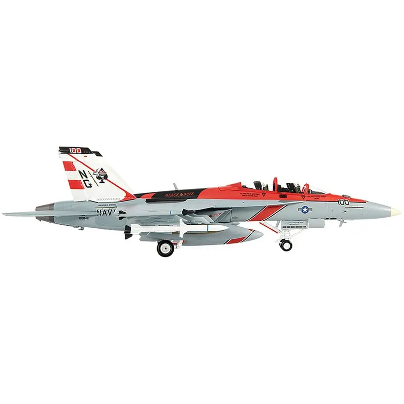 Mcdonnell Douglas F/A-18F Super Hornet Fighter Plane "U.S. Navy Vfa-41 Black Aces Uss John C. Stennis 70Th Anniversary Edition" (2015) 1/72 Diecast Model By Jc Wings 1
