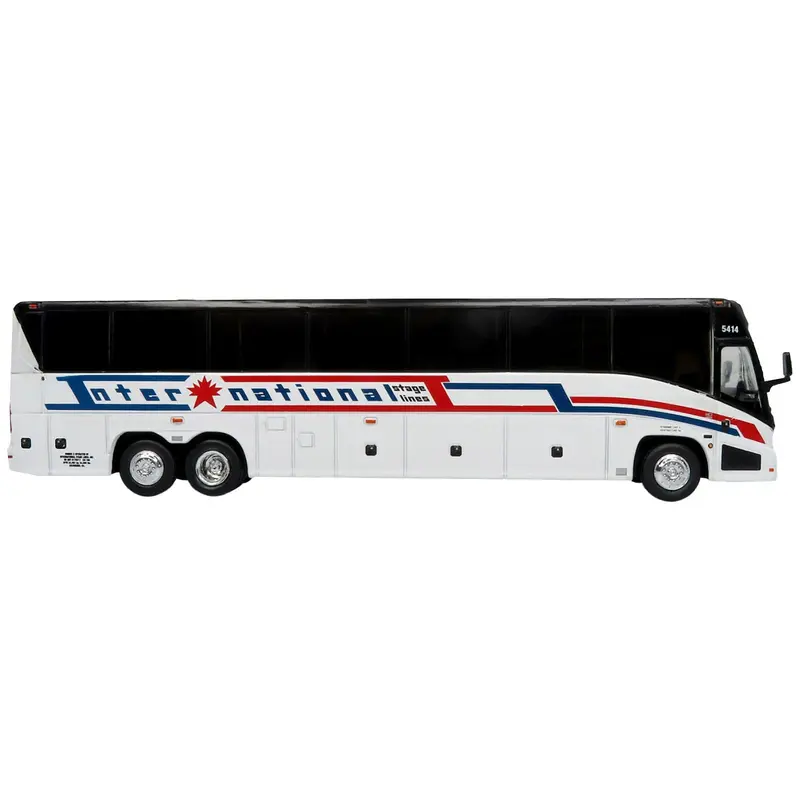 Mci J4500 Coach Bus "International Stage Lines" White "The Bus & Motorcoach Collection" Limited Edition To 504 Pieces Worldwide 1/87 (Ho) Diecast Model By Iconic Replicas 1