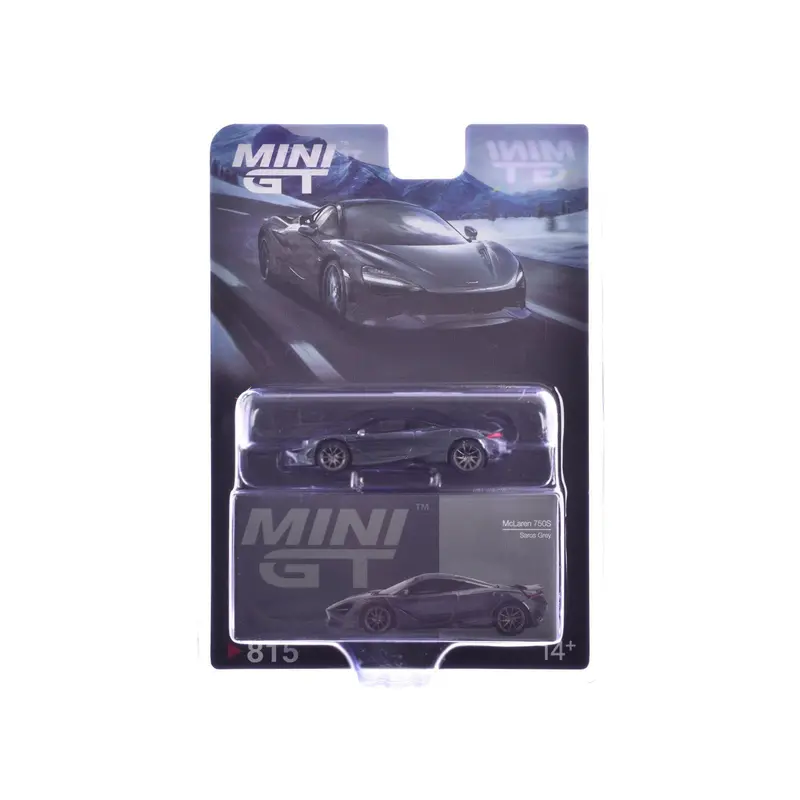 Mclaren 750S Saros Gray Limited Edition 1/64 Diecast Model Car By Mini Gt 1