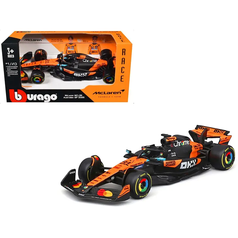 Mclaren Mcl39 #81 Oscar Piastri "Okx" Formula One F1 "Australian Gp" (2025) "Race" Series 1/43 Diecast Model Car By Bburago 1