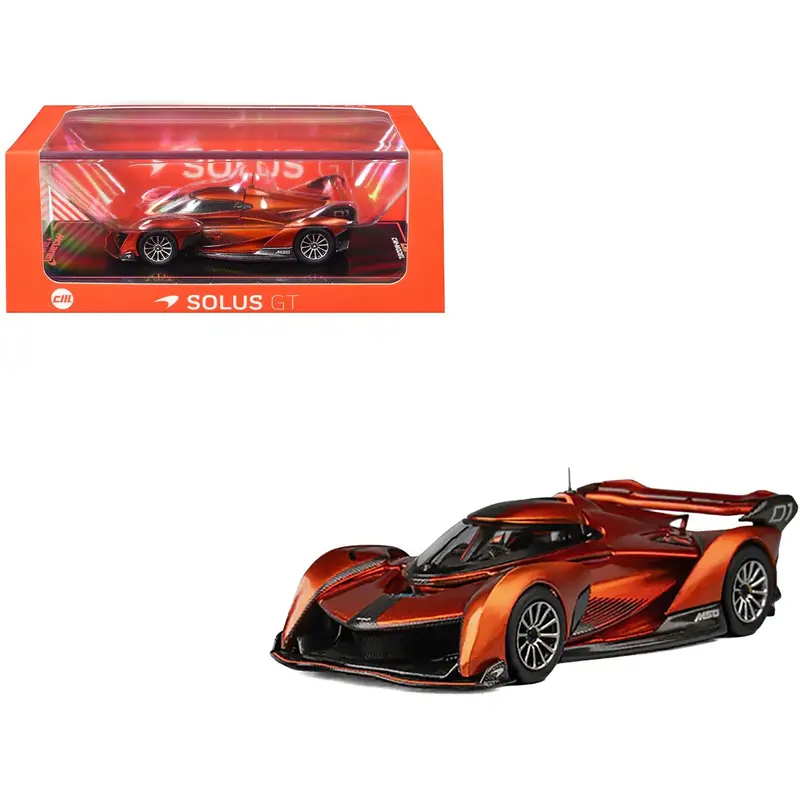 Mclaren Solus Gt Orange Metallic 1/64 Diecast Model Car By Cm Model 1
