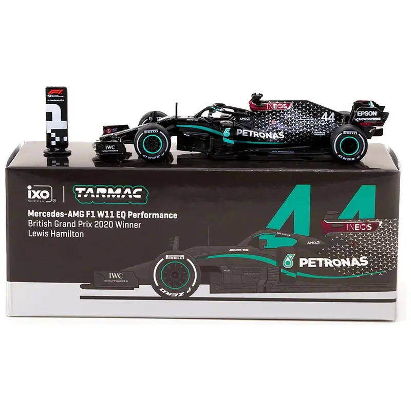 Mercedes-Amg F1 W11 Eq Performance #44 Lewis Hamilton Formula One F1 Winner "British Gp" (2020) "Global64" Series 1/64 Diecast Model By Tarmac Works 1