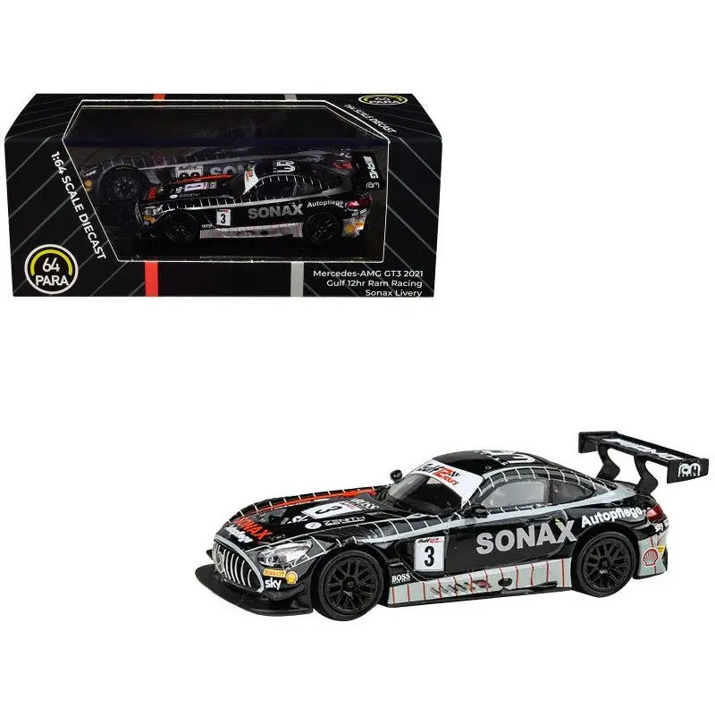 Mercedes-Amg Gt3 #3 Chris Froggatt - Ian Loggie - Callum Macleod "Ram Racing" 3Rd Place "Gulf 12 Hours" (2021) 1/64 Diecast Model Car By Paragon Models 1
