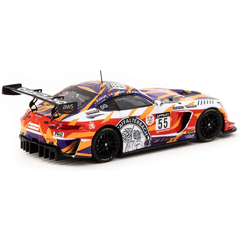 Mercedes-Amg Gt3 #55 Maximilian Buhk - Maro Engel - Mikael Grenier "Gruppem Racing" "24 Hours Of Spa" (2022) "Hobby64" Series 1/64 Diecast Model Car By Tarmac Works 1