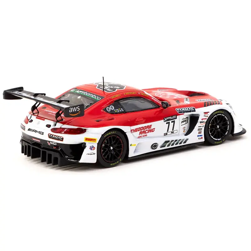Mercedes-Amg Gt3 #77 Daniel Juncadella - Raffaele Marciello - Daniel Morad "Craft-Bamboo Racing" Winner "Indianapolis 8 Hours" (2022) "Hobby64" Series 1/64 Diecast Model Car By Tarmac Works 1