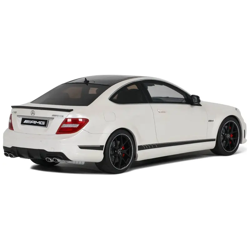 Mercedes-Benz C63 Amg 507 Diamond White With Black Top 1/18 Model Car By Gt Spirit 1