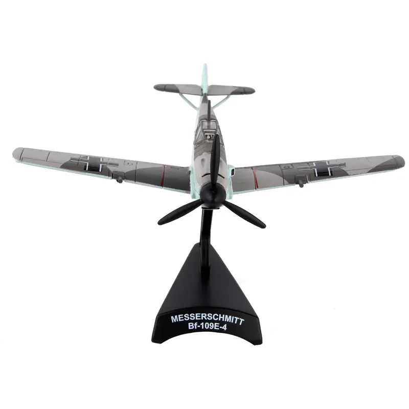 Messerschmitt Bf-109 Fighter Aircraft "Black 1 Ace Adolf Galland" German Luftwaffe 1/87 Diecast Model Airplane By Postage Stamp 1