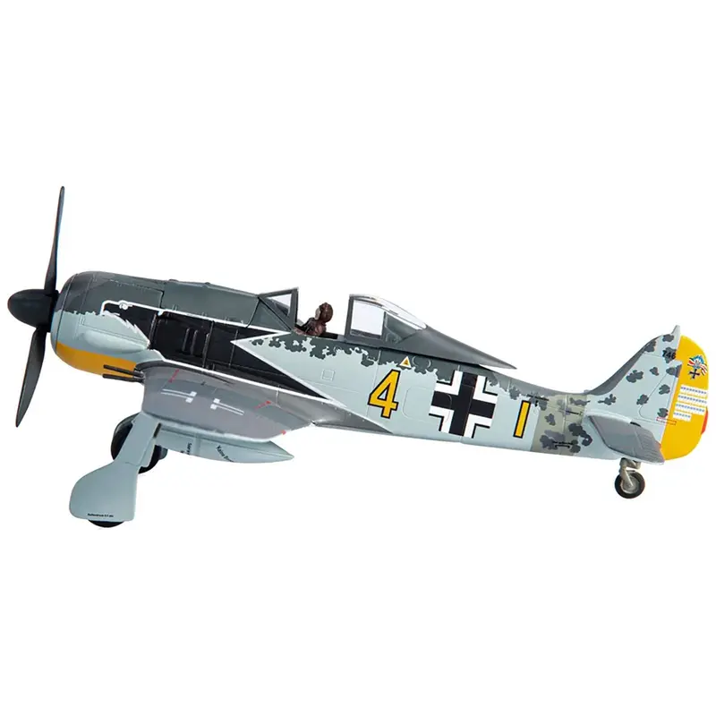 Messerschmitt Fw 190A-4 Fighter Aircraft "Major Siegfried Schnell Luftwaffe Jg2 France" (1943) 1/72 Diecast Model By Jc Wings 1