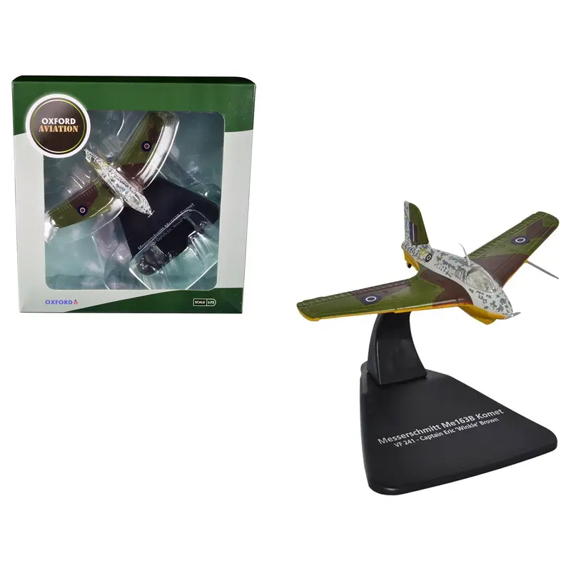Messerschmitt Me 163B Komet Rocket Plane Vf 241 Captain Eric 'Winkle' Brown "Oxford Aviation" Series 1/72 Diecast Model Airplane By Oxford Diecast 1