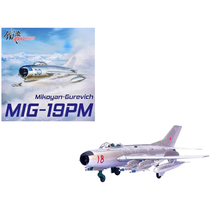 Mikoyan-Gurevich Mig-19Pm Farmer-E Fighter Aircraft "Red 18" Soviet Air Force 1/72 Diecast Model By Panzerkampf 1
