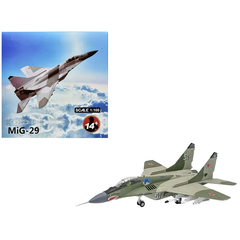 Mikoyan-Gurevich Mig-29 Fighter Aircraft "120Th Gviap Domna Airfield" (2001) Russian Air Force 1/100 Diecast Model Airplane 1