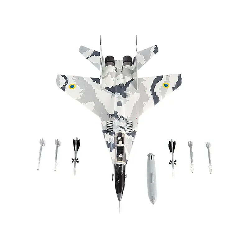 Mikoyan Mig-29Ub Fulcrum-B Fighter Aircraft "Vasylkiv Air Base Ukraine" (2021) Ukrainian Air Force 1/72 Diecast Model By Jc Wings 1