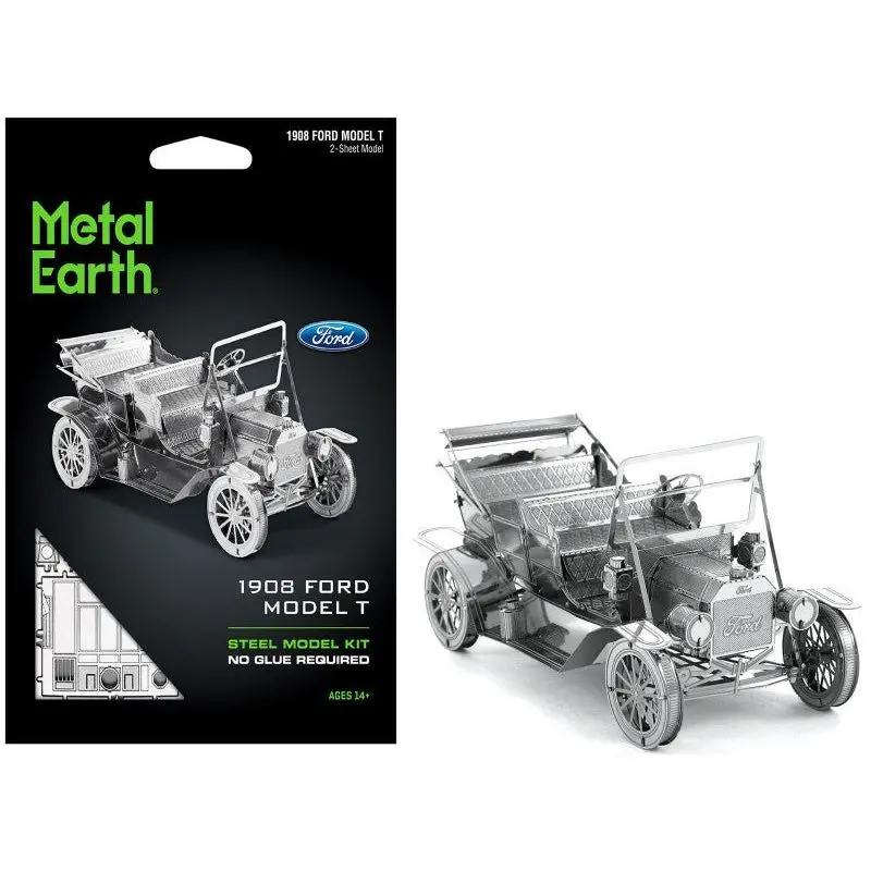 Model Kit 1908 Ford Model T Metal (Moderate Difficulty) Steel Model By Metal Earth 1