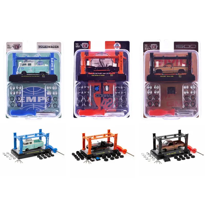 Model Kit 3 Piece Car Set Release 71 Limited Edition To 9000 Pieces Worldwide 1/64 Diecast Model Cars By M2 Machines 1