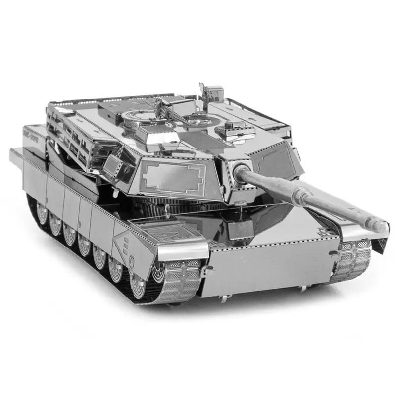 Model Kit American M1 Abrams Tank (Moderate Difficulty) Steel Model By Metal Earth 1