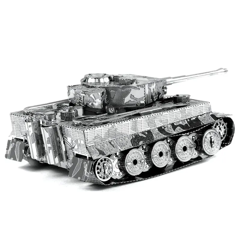 Model Kit German Tiger I Tank (Moderate Difficulty) Steel Model By Metal Earth 1