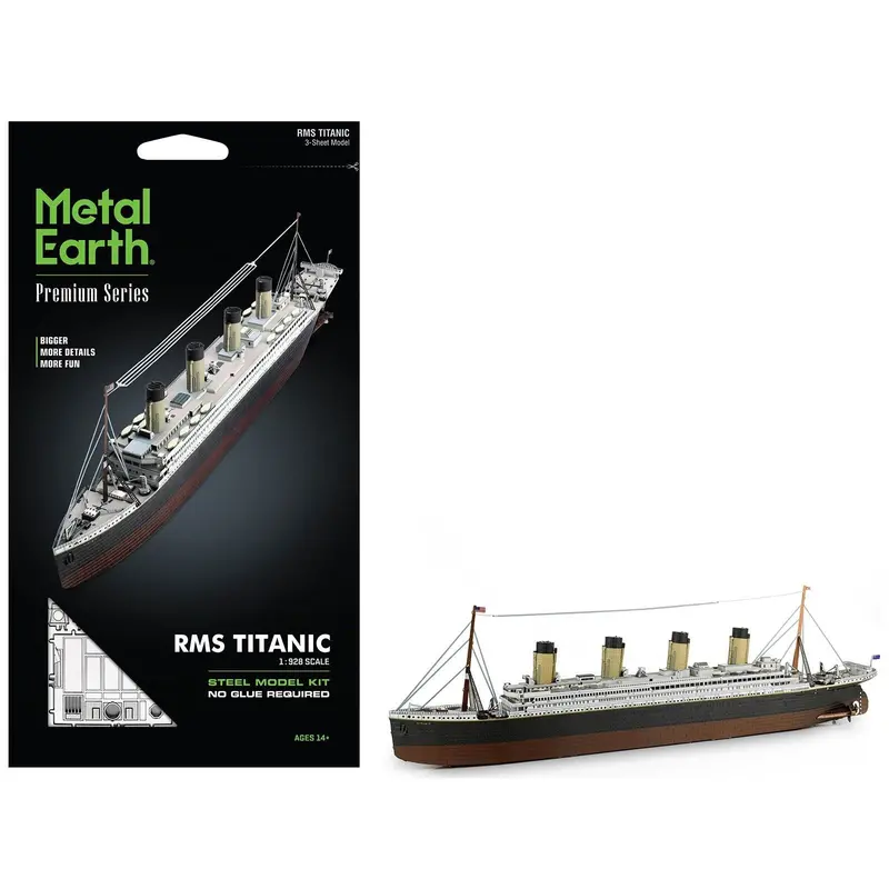 Model Kit Rms Titanic Ship (Moderate Difficulty) Steel Model By Metal Earth 1
