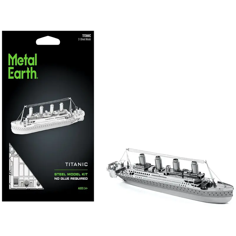 Model Kit Titanic Ship (Moderate Difficulty) Steel Model By Metal Earth 1