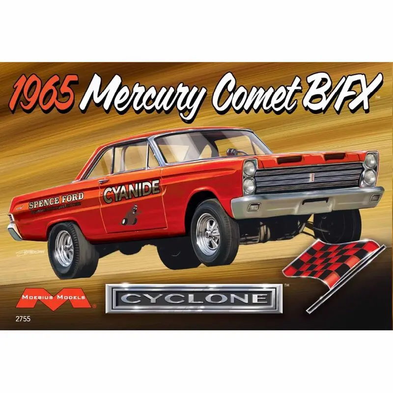 Moebius 1/25 1965 Mercury Comet B/Fx Cyclone Model Kit 1