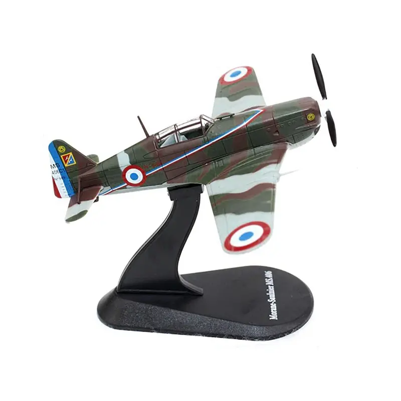 Morane-Saulnier Ms.406 Fighter Aircraft "3/4 Escadrille Gc Ii/3" Armee De L'air (French Air Force) (1940) "Planes Of World War Ii" Series 1/72 Diecast Model Airplane By Luppa 1