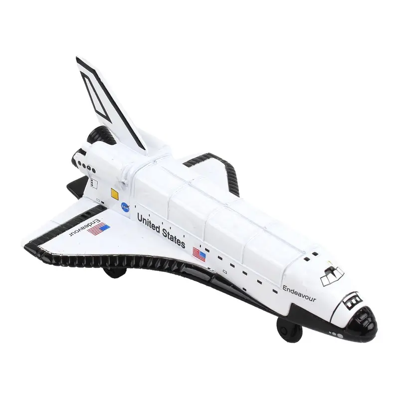 Nasa "Endeavour" Space Shuttle White "United States" With Runway Section Diecast Model Airplane By Runway24 1
