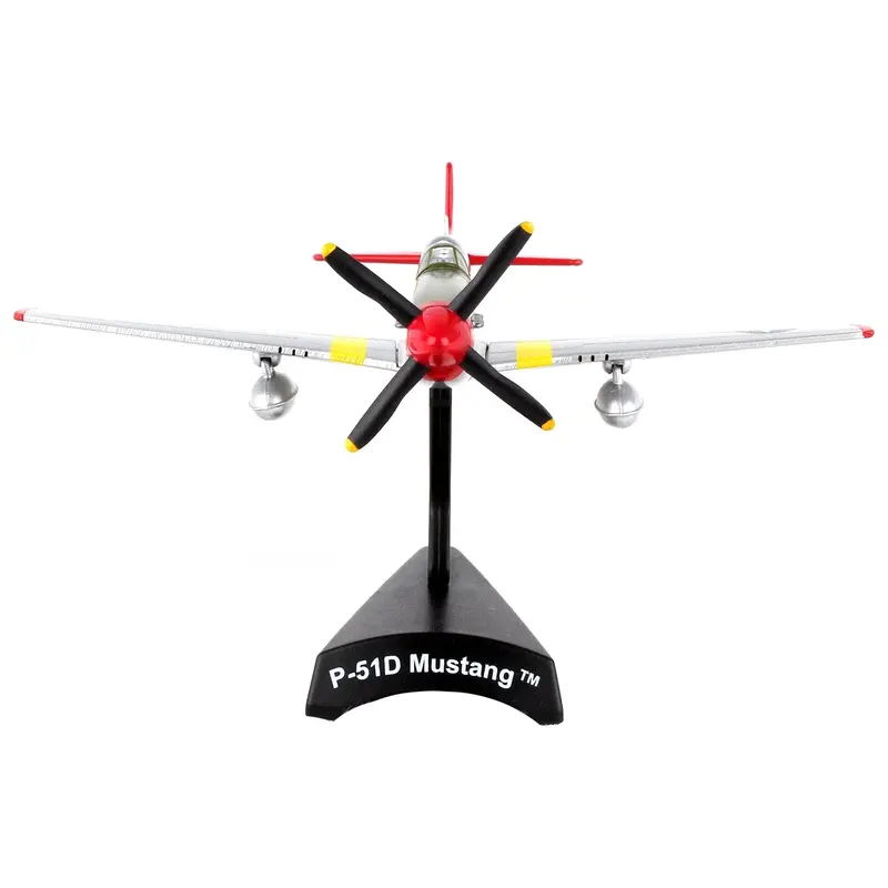 North American P-51D Mustang Fighter Aircraft #10 "Tuskegee" "Lollipoop" United States Army Air Force 1/100 Diecast Model Airplane By Postage Stamp 1