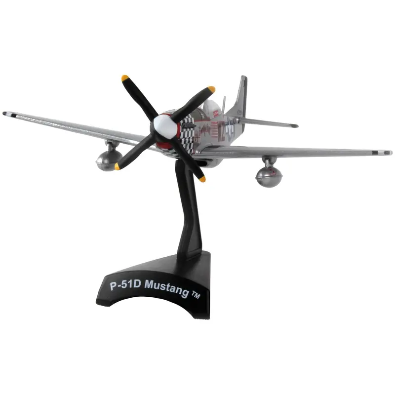 North American P-51D Mustang Fighter Aircraft "Big Beautiful Doll" United States Army Air Forces 1/100 Diecast Model Airplane By Postage Stamp 1