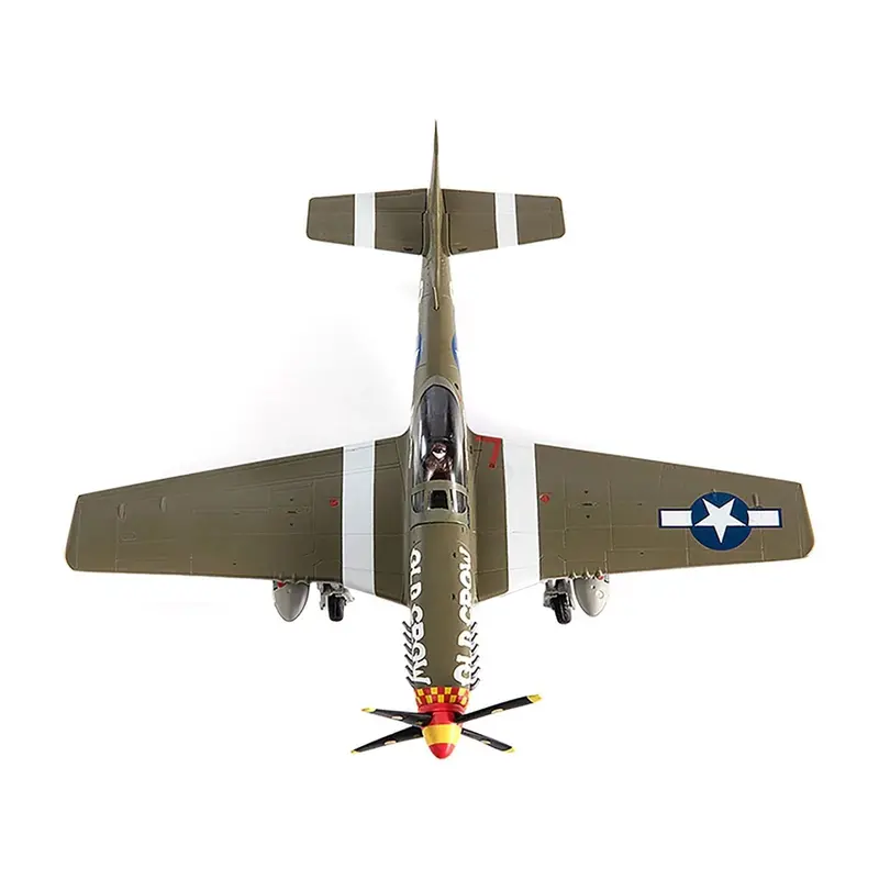 North American P-51D Mustang Fighter Aircraft "Captain Clarence E. Anderson 363Rd Fs 357Th Fg Old Crow" (1944) United States Air Force 1/72 Diecast Model By Jc Wings 1