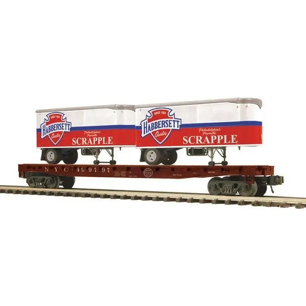 Nyc Flat Car W/Pup Trail 1