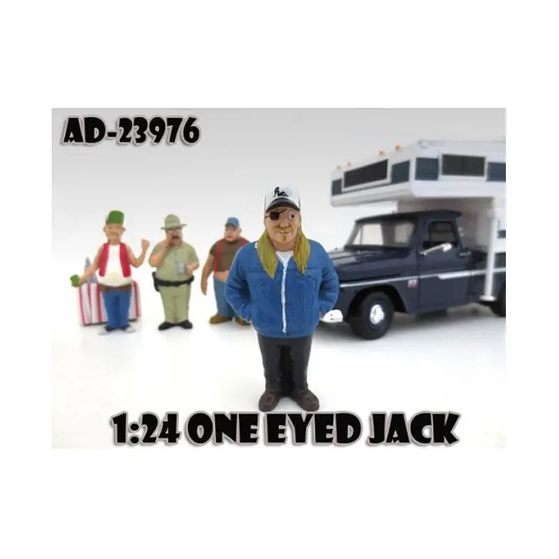One Eyed Jack "Trailer Park" Figure For 1:24 Model Cars By American Diorama 1