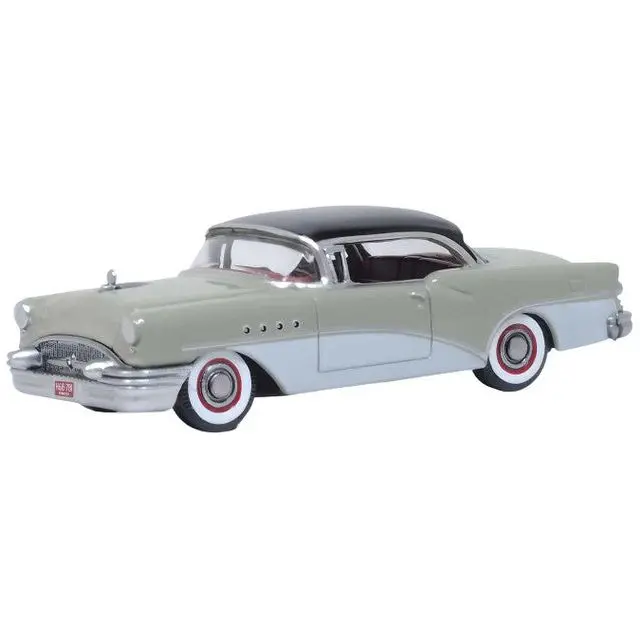 Oxford Diecast 87Bc55007 - 1955 Buick Century Carlsbad Black, Windsor Grey, Dover White - Ho Scale 1