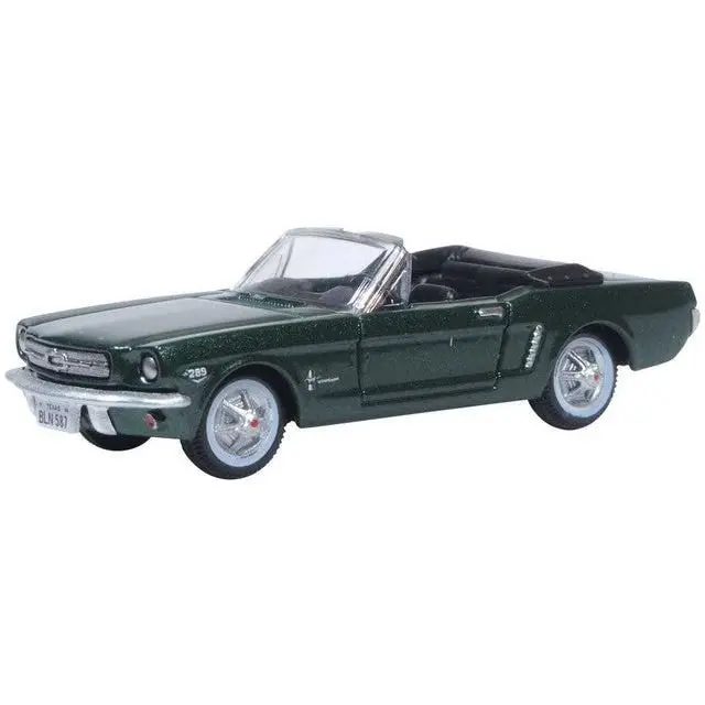 Oxford Diecast 87Mu65006 - 1965 Ford Mustang Convertible Top Down (Ivy Green) - Ho Scale 1