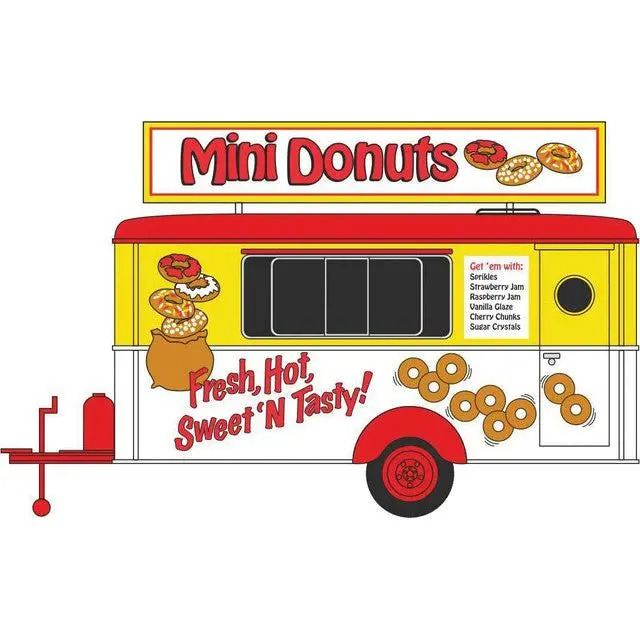 Oxford Diecast 87Tr019 - Mobile Trailer Mini Donut - Ho Scale 1