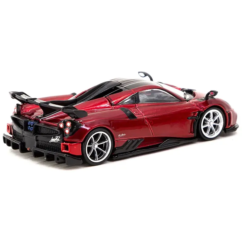 Pagani Imola Rosso Dubai Red Metallic With Black Top "Global64" Series 1/64 Diecast Model By Tarmac Works 1