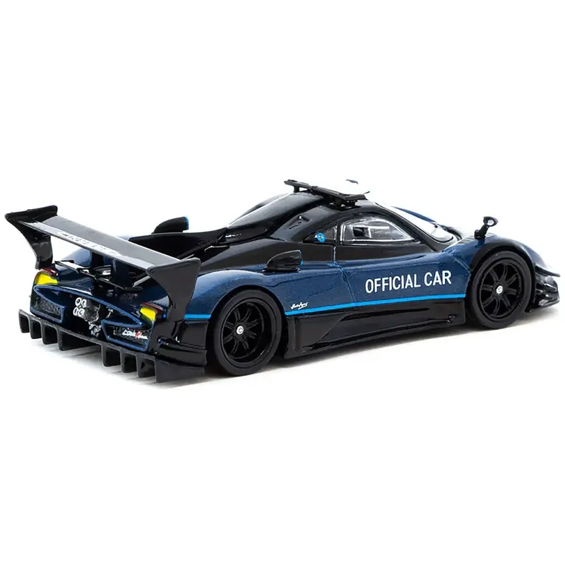 Pagani Zonda Revolucion Blue Metallic And Black "Official Car Suzuka 10 Hours" (2019) "Global64" Series 1/64 Diecast Model Car By Tarmac Works 1