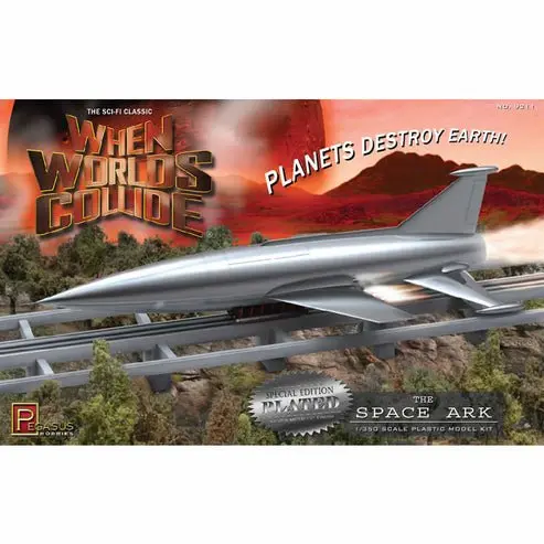 Peg9211 Space Ark When Worlds Collide 1/350 Scale Silver Finish Plastic 1