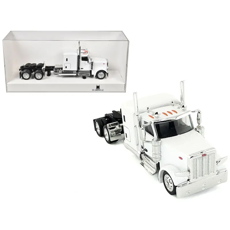 Peterbilt 589 Truck With 72 Inch Sleeper White 1/87 (Ho) Plastic Model Car By Ho Logistics 1