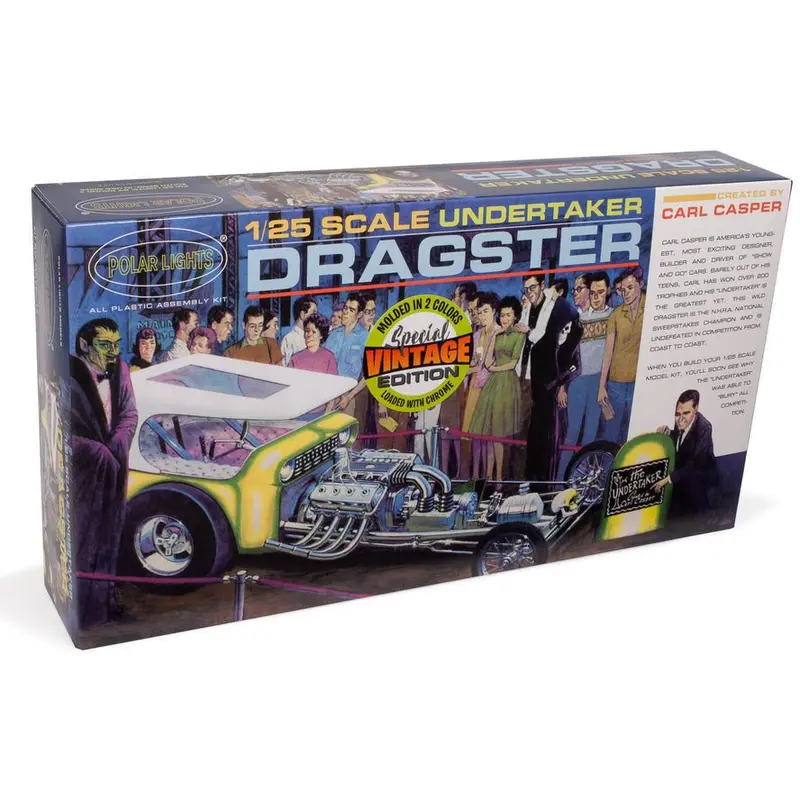 Polar Lights Carl Casper Undertaker Dragster 1/25 Scale Model Kit 1