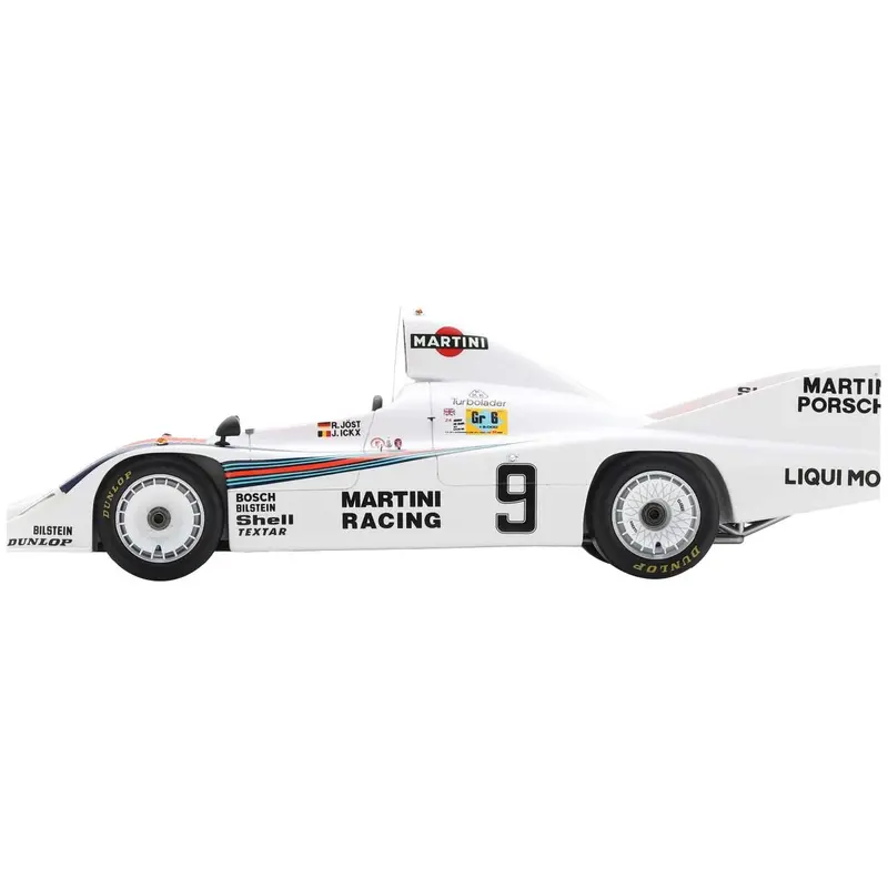 Porsche 908/80 #9 Jacky Ickx - Reinhold Joest "Martini Racing" 2Nd Place "24 Hours Of Le Mans" (1980) With Acrylic Display Case 1/18 Model Car By Spark 1