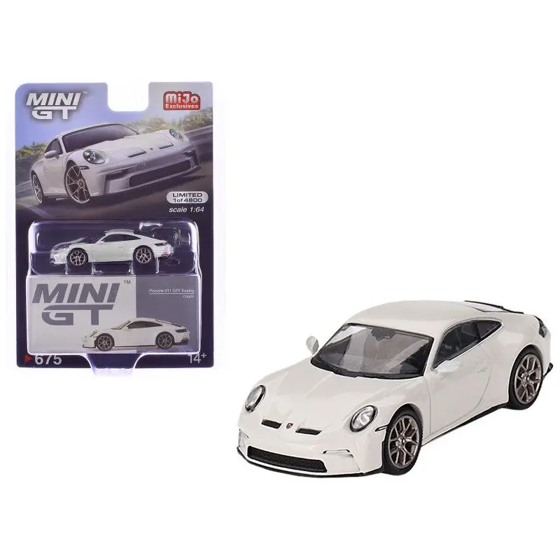 Porsche 911 (992) Gt3 Touring Crayon Gray Limited Edition To 4800 Pieces Worldwide 1/64 Diecast Model Car By Mini Gt 1