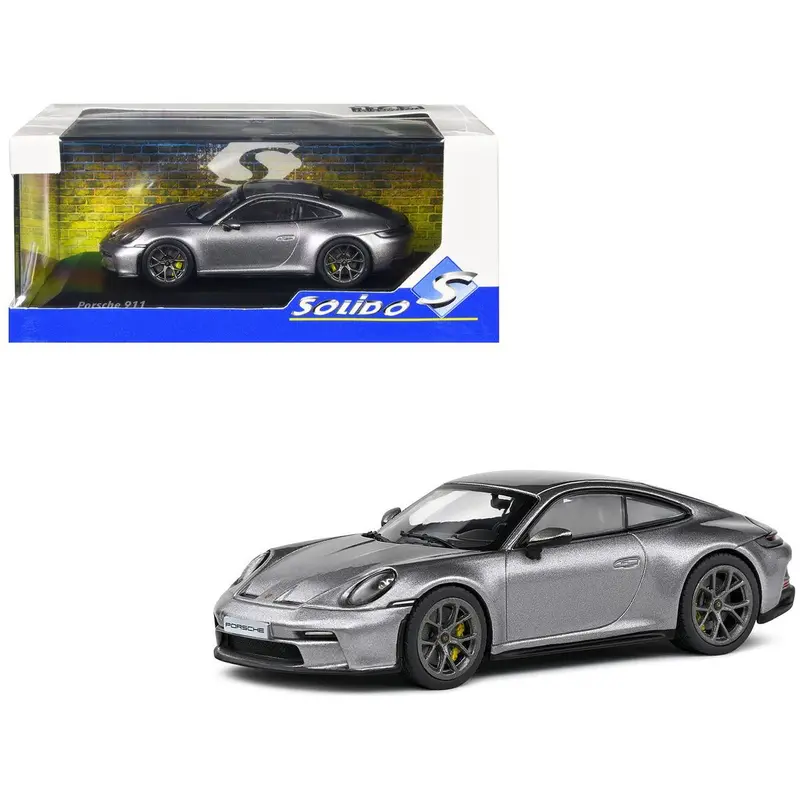 Porsche 911 (992) Gt3 Touring Gt Silver Metallic 1/43 Diecast Model Car By Solido 1