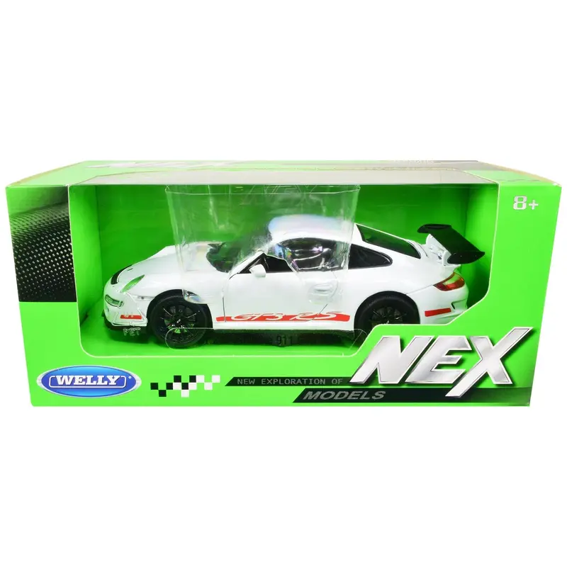 Porsche 911 (997) Gt3 Rs White 1/24 Diecast Car By Welly 1
