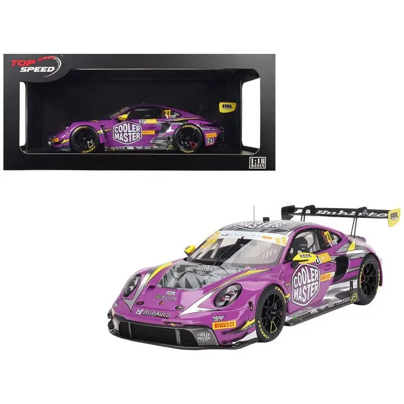 Porsche 911 Gt3 R #27 Kevin Estre "Hubauto Racing" Fia Gt World Cup "70Th Macau Grand Prix" (2023) 1/18 Model Car By Top Speed 1