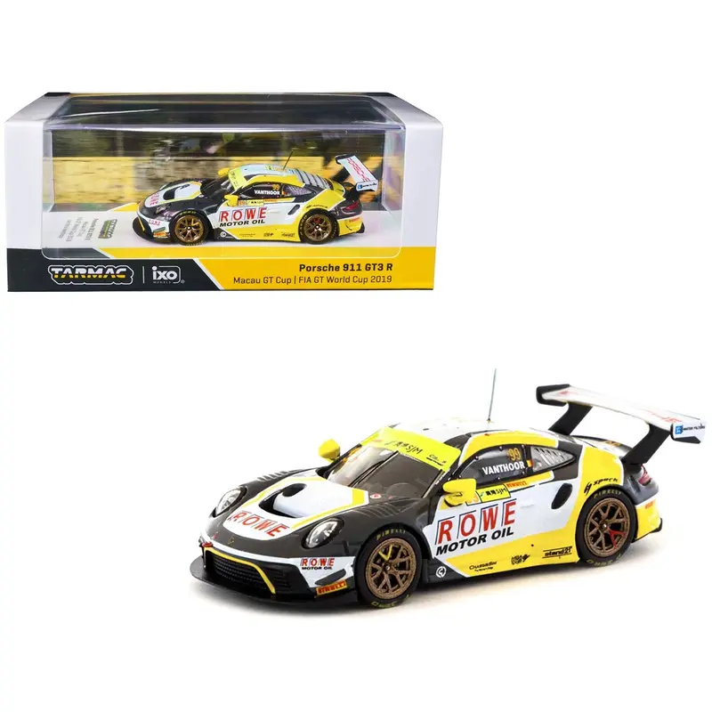 Porsche 911 Gt3 R #99 Laurens Vanthoor 2Nd Place "Macau Gt Cup Fia Gt World Cup" (2019) "Hobby64" Series 1/64 Diecast Model Car By Tarmac Works 1