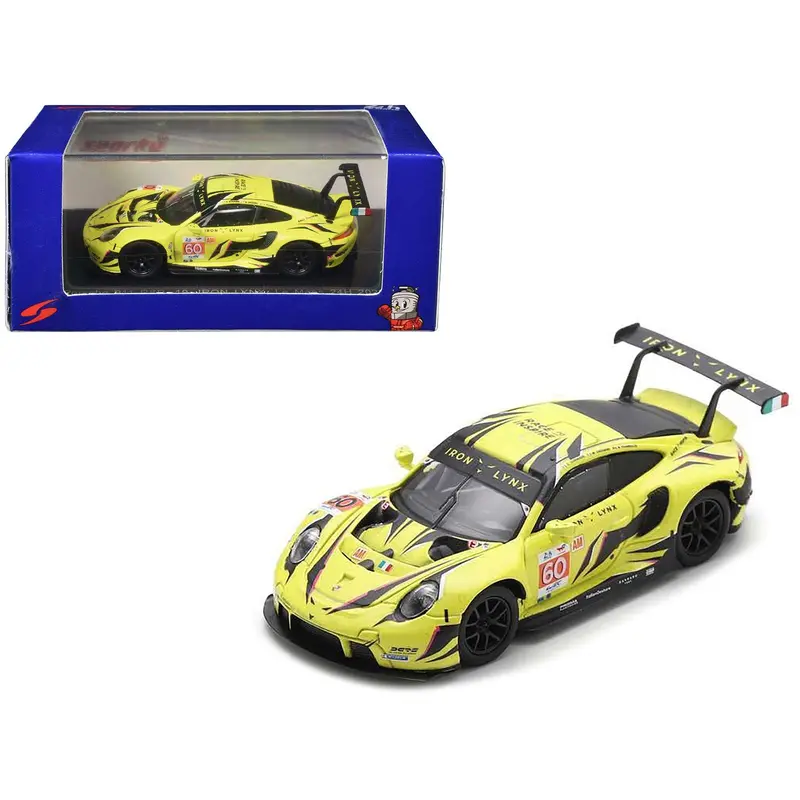 Porsche 911 Rsr-19 #60 Matteo Cressoni - Alessio Picariello - Claudio Schiavoni "Iron Lynx" "24 Hours Of Le Mans" (2023) 1/64 Diecast Model Car By Sparky 1