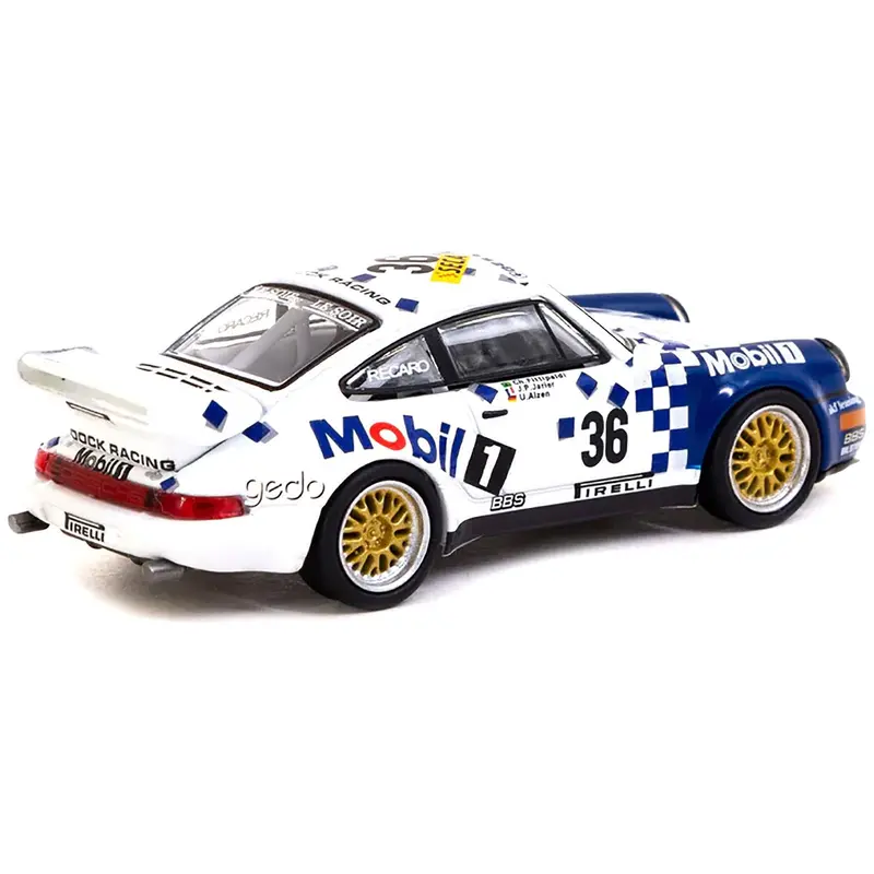 Porsche 911 Rsr 3.8 #36 Christian Fittipaldi - Jean-Pierre Jarier - Uwe Alzen "Roock Racing" Winner "Spa 24 Hours" (1993) "Collab64" Series 1/64 Diecast Model Car By Schuco & Tarmac Works 1