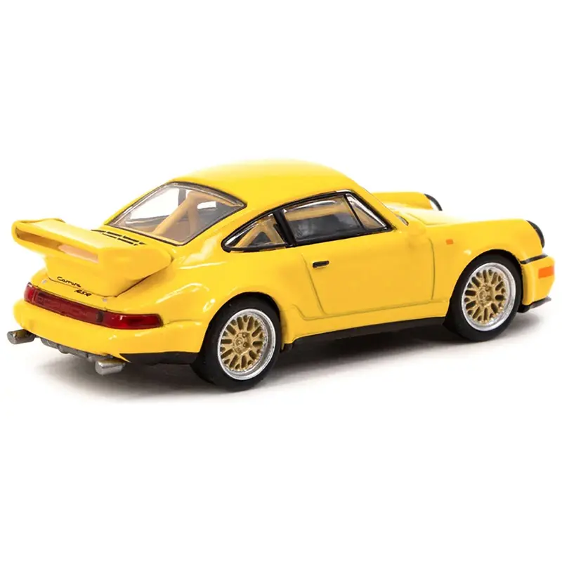 Porsche 911 Rsr Yellow "Collab64" Series 1/64 Diecast Model Car By Schuco & Tarmac Works 1